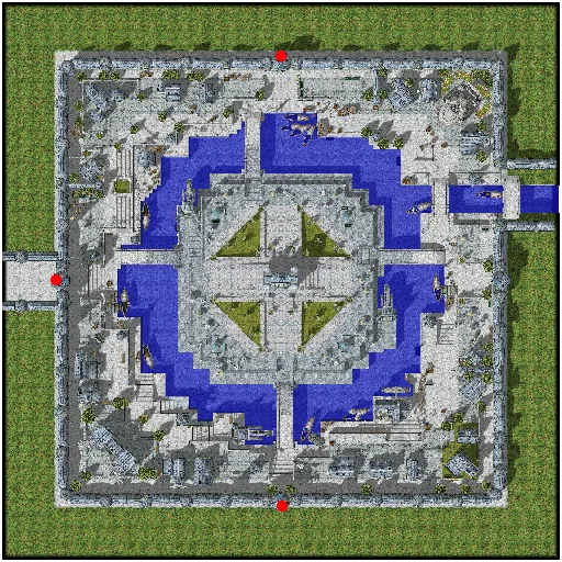 Minimap of Al De Baran, the Border City