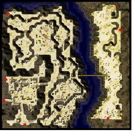 Minimap of Fortress Saint Darmain, East Side