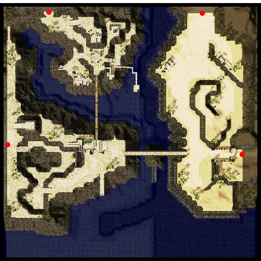 Minimap of Fortress Saint Darmain, South Side