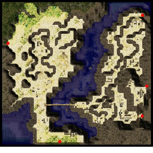Minimap of Fortress Saint Darmain, West Side