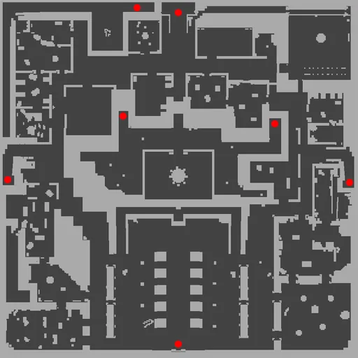 Minimap of Knights Hall 1F