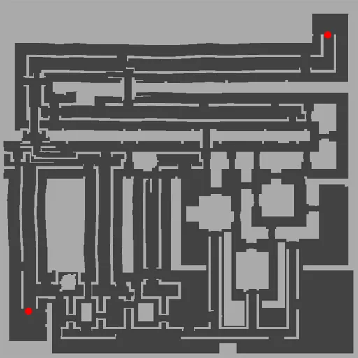 Minimap of Glast Heim Culvert 1F